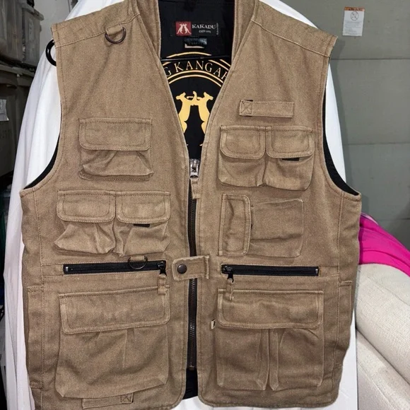 Kakadu Men's Brown Utility Vest - Picture 1 of 8